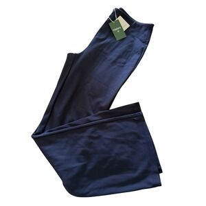 Halara NWT Stretch High Waisted Pants Sz L Tall Navy Wide Leg Athletic Yoga